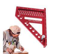 3D Angle Square for Woodwork, 22.5 to 90 Degree Multi-Angle Scribing Tool, Mitre Triangle Ruler for Mitres - For Engineers, Builders, DIY, Home, Workshop