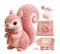 3D Animal Felt Handmade Crafts, Forest Animals 3D Felt Sewing Kit, Creative Sewing Kit, DIY Educational Needlework Crafting Set, Fun Safe Handcrafted Art Project for Enthusiasts Birthday Party