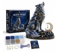 3D Animal Guardian DIY Bead Kit Collection, Mythical Beaded Animal Craft Kit with Beads, String, Tools Guide, Handmade Display Decor Gift for Adults and Teens (I 1PC)