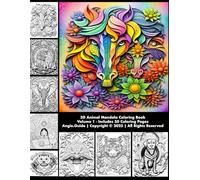 3D Animal Mandala Coloring Book Volume 1: "Relaxing and Stress-Relieving Designs for Teens/Adults, A Collection of Beautiful and Creative ... Kingdom (3D Animal Mandala Coloring Books)