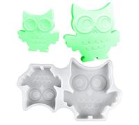 3D Animal Molds | 3D Owl Aromatherapy Candle-Making Molds | Non Stick Craft Making Tool for Soap Cake Chocolate Plaster Dessert Wax Cement