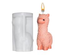 3D Animal Molds | Alpaca Animal 3D Casting Mold - Decoration Art Project Reusable Crafting Mould for Fondant Cakes Soap Chocolate Candles Plaster