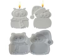 3D Animal Molds - Silicone 3D Owl Molds,Easy Release Template For Cake Toppers Chocolate Butter,Silicone Mold Making Aids