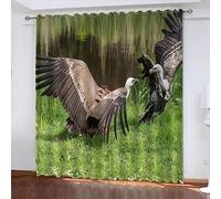 3D Animal Print Blackout Curtains 2x for Thermal Insulation & Noise Reduction Modern Decor for Living Room Bedroom Kitchen Kids' Room & HotelPolyester608057293035161