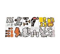 3D Animal Puzzles, 7 Foam Patterns Educational Activity, Small Interactive Puzzles, Colorful Sturdy Design Feature for Birthday Homeschooling Early Childhood Parent-Child Interaction Home Yard Use