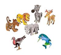 3D Animal Puzzles for Kids - 3D 7 Patterns Foam Fun Learning Activities,Animal Cartoon Puzzle | for Birthday Homeschooling Early Childhood Parent-Child Interaction Travel Home Yard