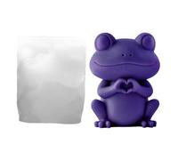 3D Animal Silicone Mould - Candle Craft 6.3 x 6.3 x 8.2 cm, Reusable Adjustable Tool Turtle Frog Puppy Mould for Family Students Adults Men Women Easter Birthday Party Home Indoor Craft Projects