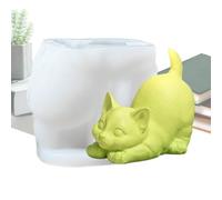 3D Animal Soap Molds - Silicone Molding Templates, Convenient to Use Epoxy Resin Shapes, Reusable Plaster Sculpture Templates for Candle Making for Cat Puppy |