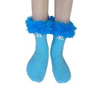 3D Animal Socks Women Teenage Girls Gifts Knit Sloth Hugging Novelty Funny Soft Warm Thermal Slipper Socks Ladies Knitted Home Bed Sock Cute Christmas Presents Light Ashy