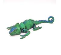 3d Animals 3-d Printed Curly Tailed Chameleon Articulated for Home Office Executive Desk Decoration Surprise Fantasy Gifts-Dazzling Colors||14cm/5.5in
