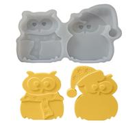 3D Animals | 3D Owl Mould for Aromatherapy | Multipurpose Accessory for Creating Chocolate Soap Cement, for Cake Clay, Soap Plaster Cement