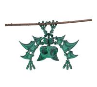 3d Animals Articulated Animals Skeleton Bat Fully Articulated for Halloween Home Office Bookshelf Executive Desk Decoration-Laser Green Black||22cm