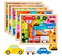 3D Animals Puzzle Toy Set for Boys and Girls Wooden Educational Matching Jigsaw Includes Forest Elephant Ocean Animals for Early Learning Developmental Play,for Hands-On Learning(1Pcs)
