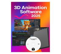 3D Animation Movie Maker 2025 Edition - Create Stunning Animations, Characters - Visual FX - Easy-to-Use Film & Game Design Software for Windows and Mac PC - DVD-ROM