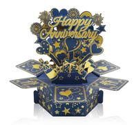 3D Anniversary Birthday Card Supplies, Sweet Romantic Holiday Gifts, Three-Dimensional Birthday Decoration Greeting Cards Gifts for Husband Wife, Stylish Bless Card Supplies