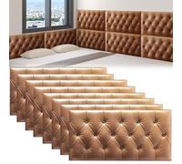 3D Anti Collision Wall Padding for Bedroom,Peel and Stick Headboard Panels,Adhesive Wall Cushion Upholstered Headboard Panels Decor for Nursery Living Room