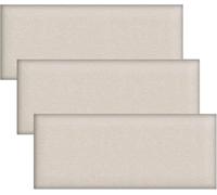 3D Anti-Collision Wall Padding for Kids, 3 Pcs Self Adhesive Upholstered Wall Panels, Decorative Safety Stickers for Bedroom, Living Room, Playroom(Beige Brown)