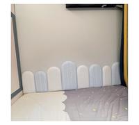 3D Anti-Collision Wall Padding For Kids, Self-Adhesive Waterproof Headboard Upholstered Wall Panels, Peel And Stick Wall Stickers Soundproof Protection Panel(Blue,220cm x 60cm)