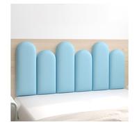 3D Anti-Collision Wall Padding, Peel And Stick Upholstered Headboard Wall Panel, 3cm Thick Protection Wall Sticker For Playroom Living Room Decorative(Blue,120x50cm)