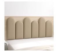 3D Anti-Collision Wall Padding, Peel And Stick Upholstered Headboard Wall Panel, 3cm Thick Protection Wall Sticker For Playroom Living Room Decorative(Brown,180x50cm)