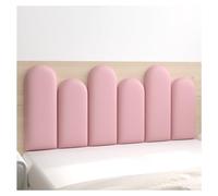 3D Anti-Collision Wall Padding, Peel And Stick Upholstered Headboard Wall Panel, 3cm Thick Protection Wall Sticker For Playroom Living Room Decorative(Pink,200x50cm)