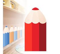 3D Anti-Collision Wall Stickers, 1.8cm Thicken Pencil Shape Kids Anti-Collision Wall Stickers, PU self-Adhesive Wall Padding Tatami, 3D Soft Bag Wall Panels Waterproof Bedside Protective Cushion red