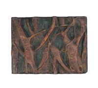 3D Aquarium Background Wall, Fish Tank Background with Realistic Rock Texture, Vivid Fine Crafted Foam Reptile Habitat Decor for Aquariums and Reptile Tanks (H)