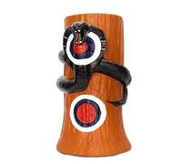 3D Archery Target - Black Snake Coiled Around The Tree Stump, Self-Healing PU Foam, Lifelike 3D Animal Target for Bow Hunting, Wild Snake Target for Compound & Recurve Bow Shooting