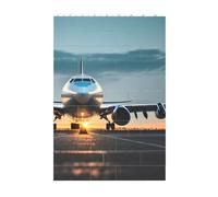 3D Art Brick Block Puzzle DIY Creative Building Blocks Fun Desk Decor Jigsaw Airplane in The Evening Light Print 37 Pcs