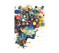 3D Art Brick Block Puzzle DIY Creative Building Blocks Fun Desk Decor Jigsaw Artificial Intelligence Brain Print 37 Pcs