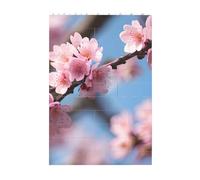 3D Art Brick Block Puzzle DIY Creative Building Blocks Fun Desk Decor Jigsaw Beautiful Cherry Blossoms Print 37 Pcs