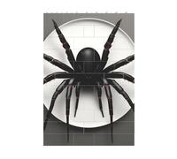 3D Art Brick Block Puzzle DIY Creative Building Blocks Fun Desk Decor Jigsaw Black Spider Print 37 Pcs