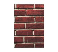 3D Art Brick Block Puzzle DIY Creative Building Blocks Fun Desk Decor Jigsaw Brick Red Stone Print 37 Pcs