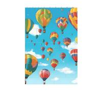 3D Art Brick Block Puzzle DIY Creative Building Blocks Fun Desk Decor Jigsaw Colorful Balloons Blue Sky Print 37 Pcs