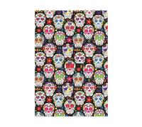 3D Art Brick Block Puzzle DIY Creative Building Blocks Fun Desk Decor Jigsaw Colorful Flower Skulls Print 37 Pcs