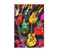 3D Art Brick Block Puzzle DIY Creative Building Blocks Fun Desk Decor Jigsaw Colorful Guitar Print 37 Pcs