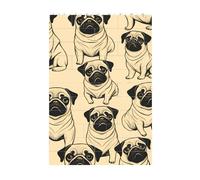 3D Art Brick Block Puzzle DIY Creative Building Blocks Fun Desk Decor Jigsaw Cute Pug Dog Print 37 Pcs