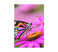 3D Art Brick Block Puzzle DIY Creative Building Blocks Fun Desk Decor Jigsaw Floral with Butterfly Print 37 Pcs