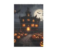 3D Art Brick Block Puzzle DIY Creative Building Blocks Fun Desk Decor Jigsaw Halloween Pumpkin Print 37 Pcs