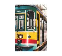 3D Art Brick Block Puzzle DIY Creative Building Blocks Fun Desk Decor Jigsaw Lisbon Tram Print 37 Pcs