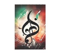 3D Art Brick Block Puzzle DIY Creative Building Blocks Fun Desk Decor Jigsaw Music Notes Print 37 Pcs