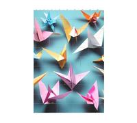 3D Art Brick Block Puzzle DIY Creative Building Blocks Fun Desk Decor Jigsaw Origami Paper Cranes Print 37 Pcs