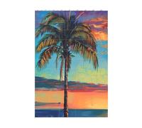 3D Art Brick Block Puzzle DIY Creative Building Blocks Fun Desk Decor Jigsaw Sunset Palm Print 37 Pcs
