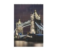 3D Art Brick Block Puzzle DIY Creative Building Blocks Fun Desk Decor Jigsaw Tower Bridge in London Print 37 Pcs