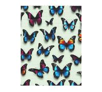 3D Art Brick Puzzle 141Pcs Bricks Block Puzzle Creative DIY Building Blocks Butterfly and Cello Printed
