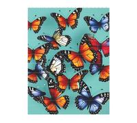 3D Art Brick Puzzle 141Pcs Bricks Block Puzzle Creative DIY Building Blocks Butterfly and Cello Printed
