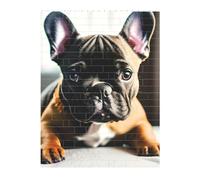 3D Art Brick Puzzle 141Pcs Bricks Block Puzzle Creative DIY Building Blocks French Bulldog Printed