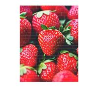 3D Art Brick Puzzle 141Pcs Bricks Block Puzzle Creative DIY Building Blocks Fresh Strawberry Printed