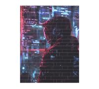 3D Art Brick Puzzle 141Pcs Bricks Block Puzzle Creative DIY Building Blocks Hacker Era Printed