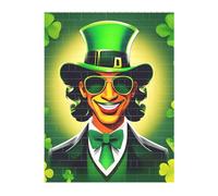 3D Art Brick Puzzle 141Pcs Bricks Block Puzzle Creative DIY Building Blocks Happy St Patrick's Day Printed